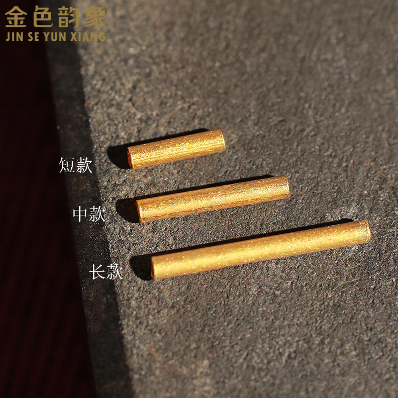 足金古法手工黄金长管转运管diy纯金路路通管子配件配饰新款男女|msdalam kategori barang kemas/berlian/Emerald/emas, perhiasan emas (baru), barang kemas - dari Buy2taobao.com untuk memberikan perkhidmatan ejen Taobao profesional membeli