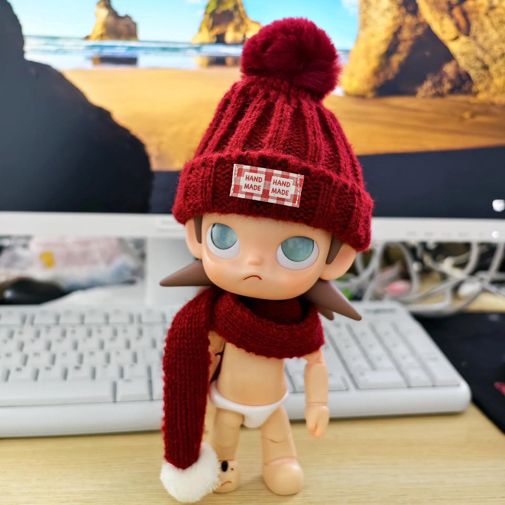 现货zsiga嘎子姐娃衣针织毛线帽围巾套装BJD玩偶着替秋冬毛衣头套,玩具/童车/益智/积木/模型,娃娃/配件/着替,淘宝优惠券,粉丝福利购,淘宝优惠卷