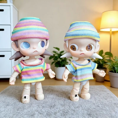 仅娃衣】Zsiga1/8向往之处可动嘎子姐人偶女孩彩虹色弹力衫套装萌