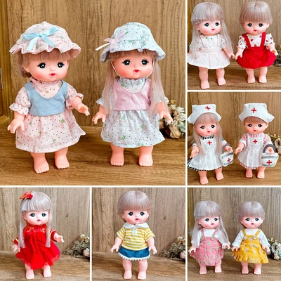 米露娃娃衣服皱感春日棉纱裙套装26厘米咪露塑胶娃娃着替公主裙服