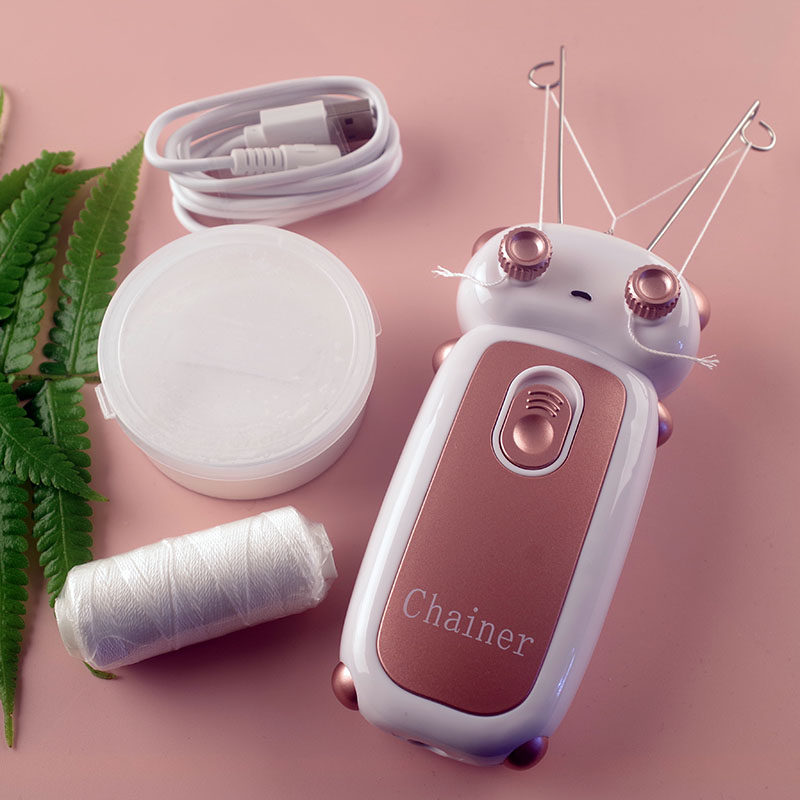 挽脸机去毛男女电动挽面器绞脸器脸部挽脸器除毛器拔毛器脱毛器仪