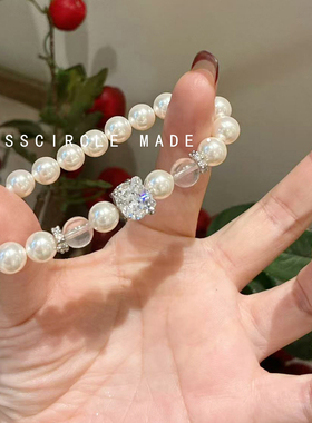 瑟可原创凯蒂猫珍珠手链女轻奢小众精致高级感百搭2025新款高颜值