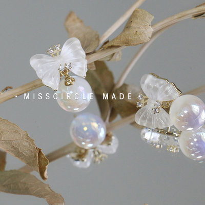 瑟可「茜茜公主」超好看蝴蝶结耳环女高级感轻奢2026新款小众设计