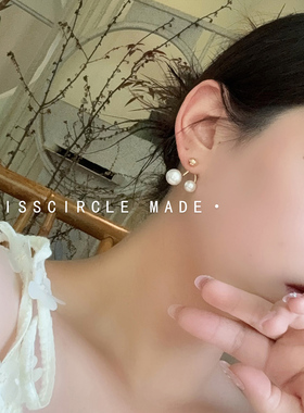 瑟可「少女祈祷」温柔白色珍珠耳环女2026新款高级感气质优雅百搭