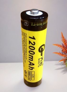 乔裕台灯原装18650可换充电电池3.7v1200mAh通用手电筒电蚊拍电池