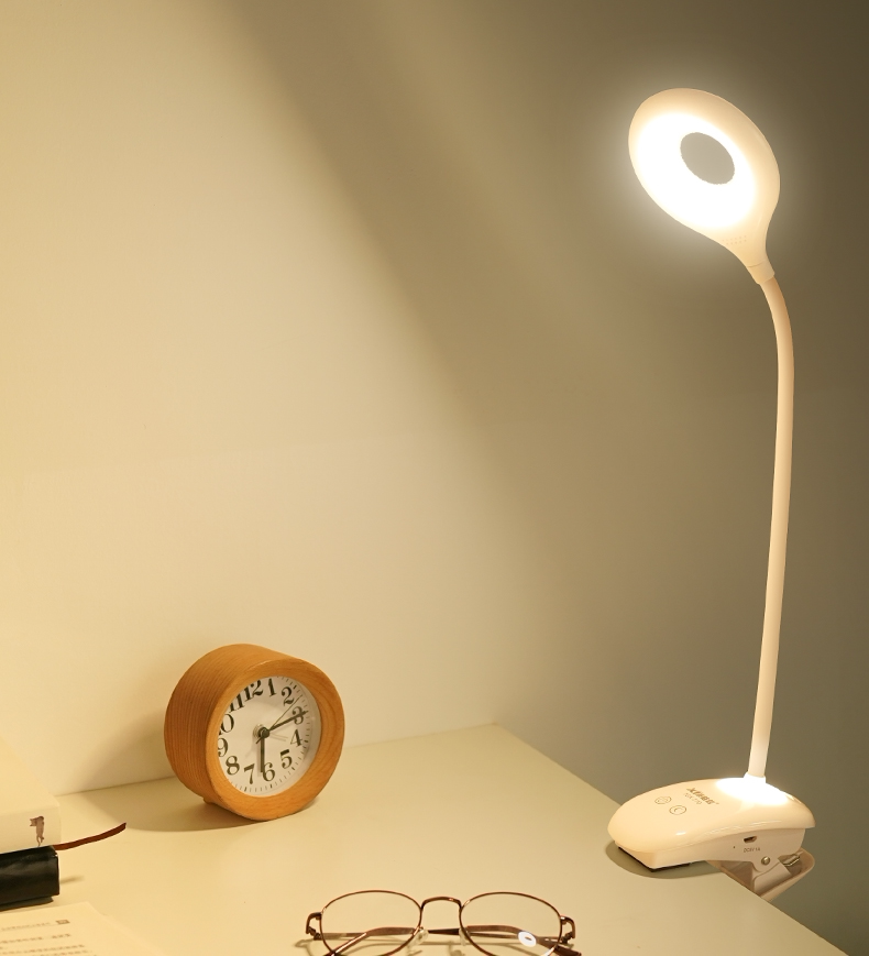 夹子夹式床头充电led小台灯护眼书桌插电无线大学生宿舍阅读卧室