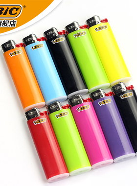 法国bic比克j3打火机整盒一次性砂轮齿轮滑轮j5小防爆火石打火机