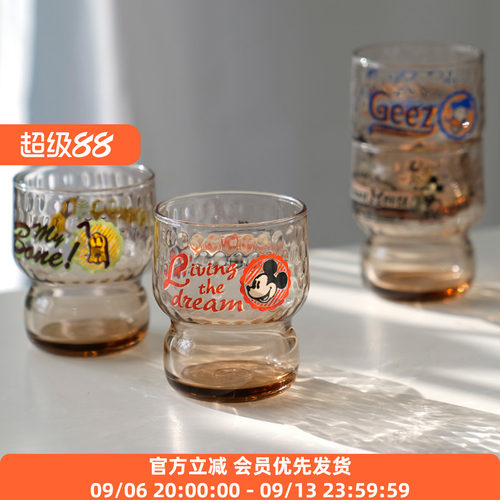 ADERIA玻璃居家迪士尼可堆叠杯子