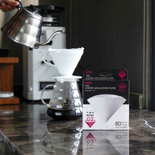 hario v60不织布滤纸无纺布 锥形滤纸01/02号保留咖啡油脂