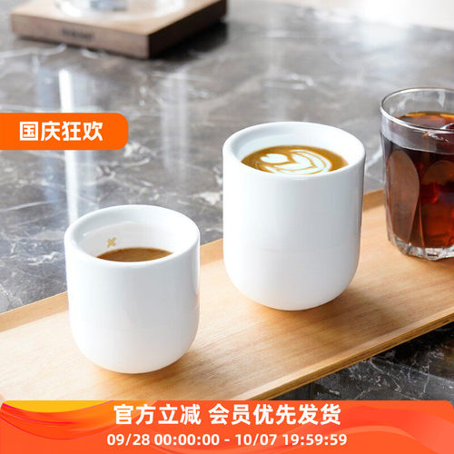 痣birthmark combo杯咖啡馆杯1+1手握套马厚唇白色陶瓷杯手冲浓缩