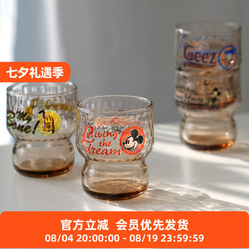 ADERIA玻璃居家迪士尼可堆叠杯子