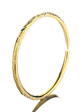 手镯哪吒之魔童降世乾坤圈男女同款镀金手环复古饰品