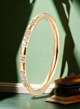 钛钢玫瑰金一生一世细戒指女不掉色可水洗ins潮素圈指环新款