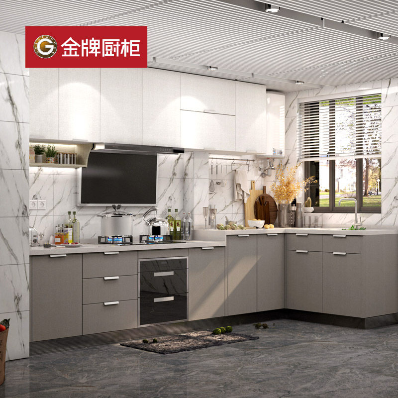 金牌厨柜现代简约橱柜定制厨房厨柜装修枫之木语1S定做整体厨柜|ruв категории весь дом настройки, кухонный шкаф и аксессуары, кухонный шкаф - от Buy2taobao.com для оказания профессиональной услуги покупки агента Taobao