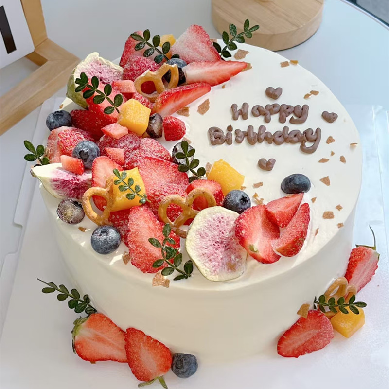 个性水果生日蛋糕定西市安定通渭陇西渭源临洮漳县岷县店同城配送