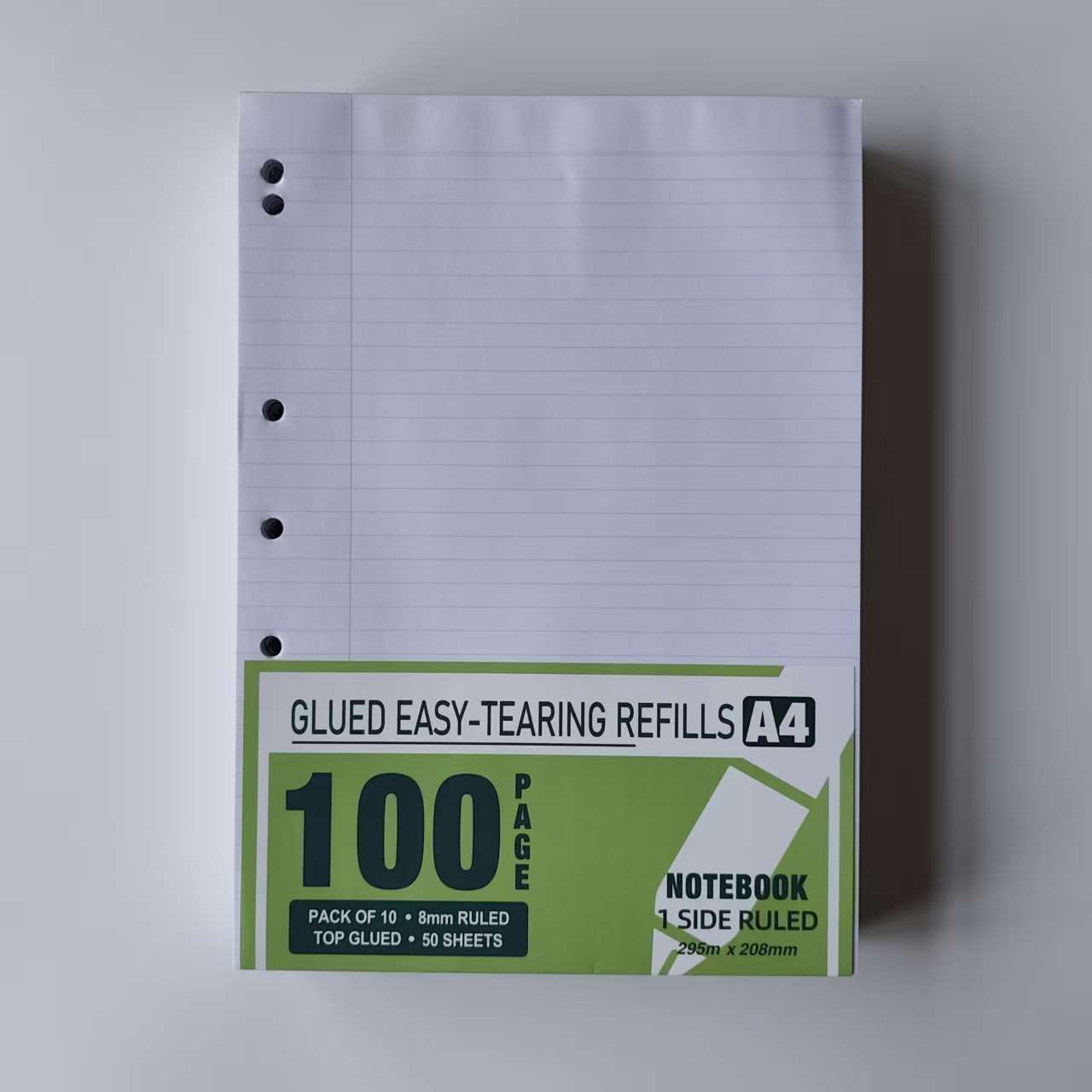 澳式A4单面线7孔8mm胶装便签本