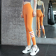 女高腰提臀紧身网红跑步运动服高弹训练裤 蜜桃臀健身裤 lulu瑜伽裤