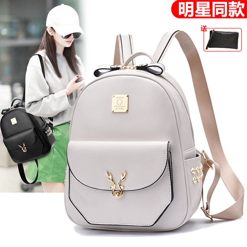 ins超火网红双肩包女2026新款夏时尚百搭潮休闲旅行女士背包小包