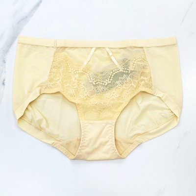 芬铂女士抗菌蕾丝平角内裤