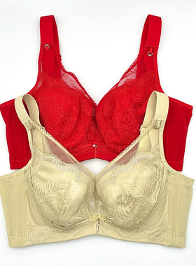 芬铂文胸3130J软钢圈四排扣薄CD杯大胸显小防下垂侧收调整型内衣