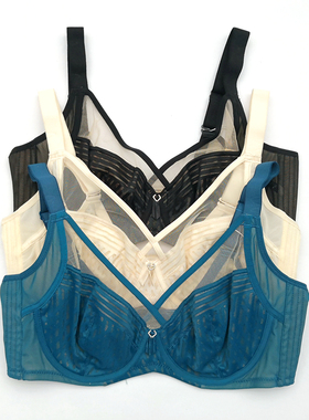 体态美U+BRA懒人罩罩B031性感超薄果冻杯软钢圈大胸显小聚拢文胸