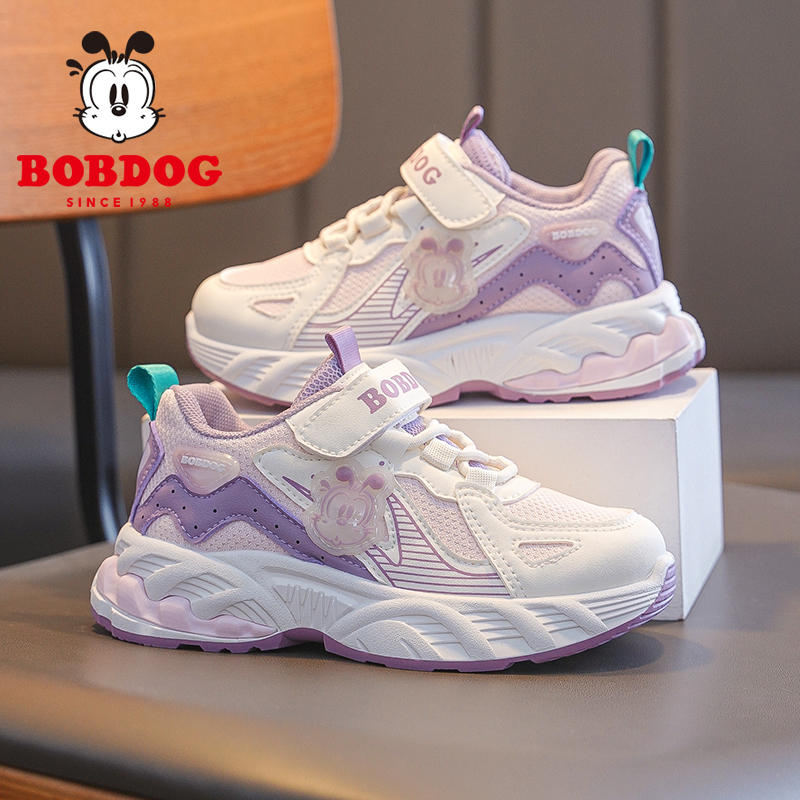 巴布豆女童运动鞋透气