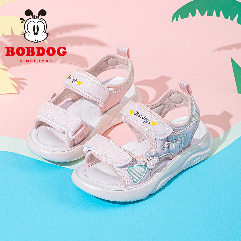巴布豆童鞋女童凉鞋夏款2026新款女孩女宝运动沙滩鞋夏季儿童鞋子