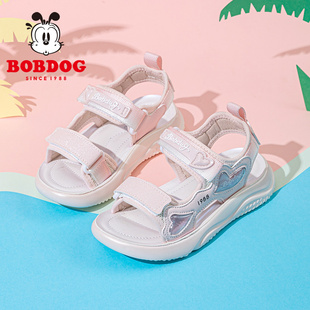 巴布豆童鞋女童凉鞋2026新款女孩沙滩夏季女宝宝公主夏款儿童鞋子