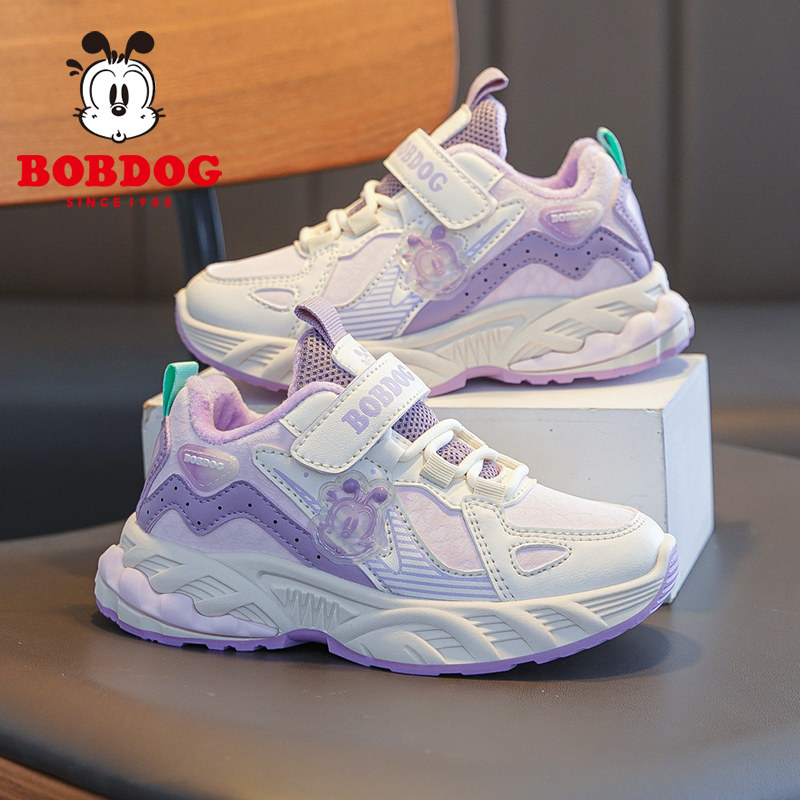 巴布豆女童运动鞋透气