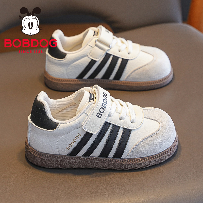 巴布豆童鞋男童鞋子秋2025新款秋季儿童板鞋男款德训鞋男宝运动鞋