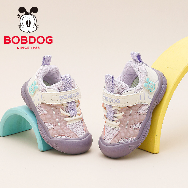 巴布豆童鞋女宝鞋子秋2025新款秋季软底机能鞋一岁秋鞋儿童学步鞋