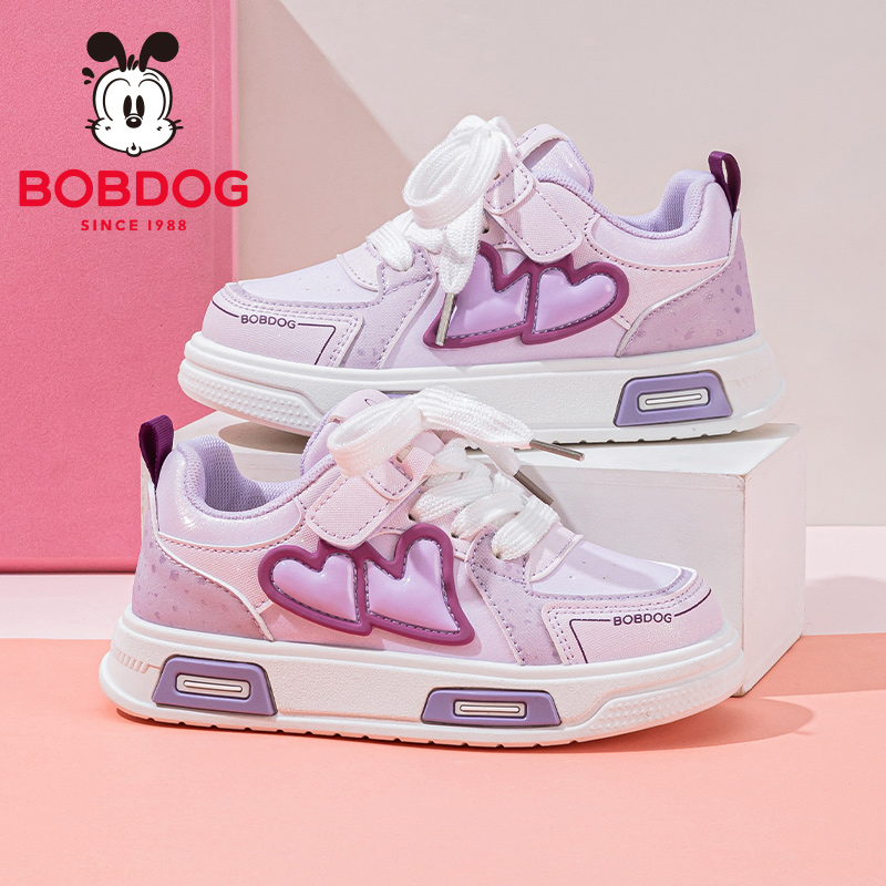 巴布豆童鞋女童鞋子2025新款秋季女孩休闲鞋儿童板鞋女大童运动鞋