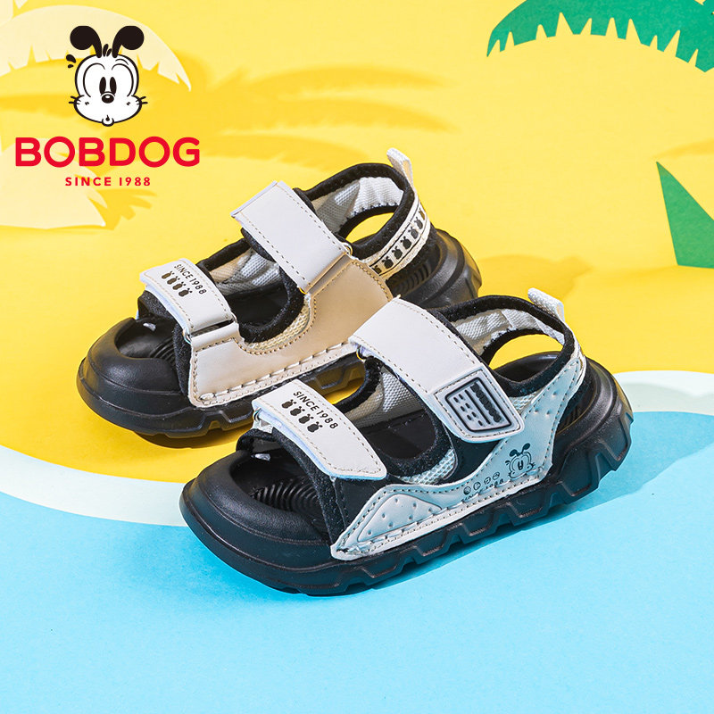 巴布豆童鞋男童夏鞋2026新款夏季小学生露趾运动男孩夏儿童凉鞋女