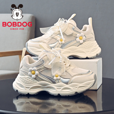 巴布豆童鞋女童运动鞋2026新款春季女宝老爹鞋女孩女大童儿童鞋子