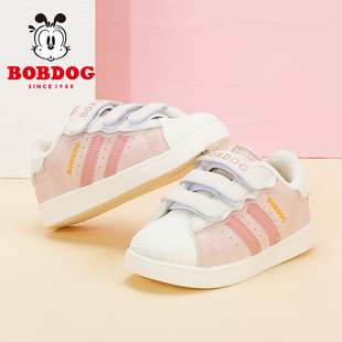 巴布豆童鞋女童板鞋秋冬款2023新款加绒二棉鞋冬季保暖儿童鞋子y