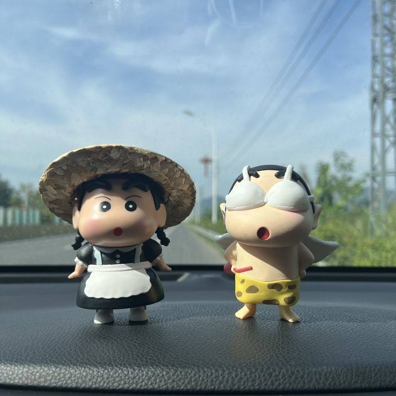 GK女仆天使蜡笔小新汽车潮玩摆件