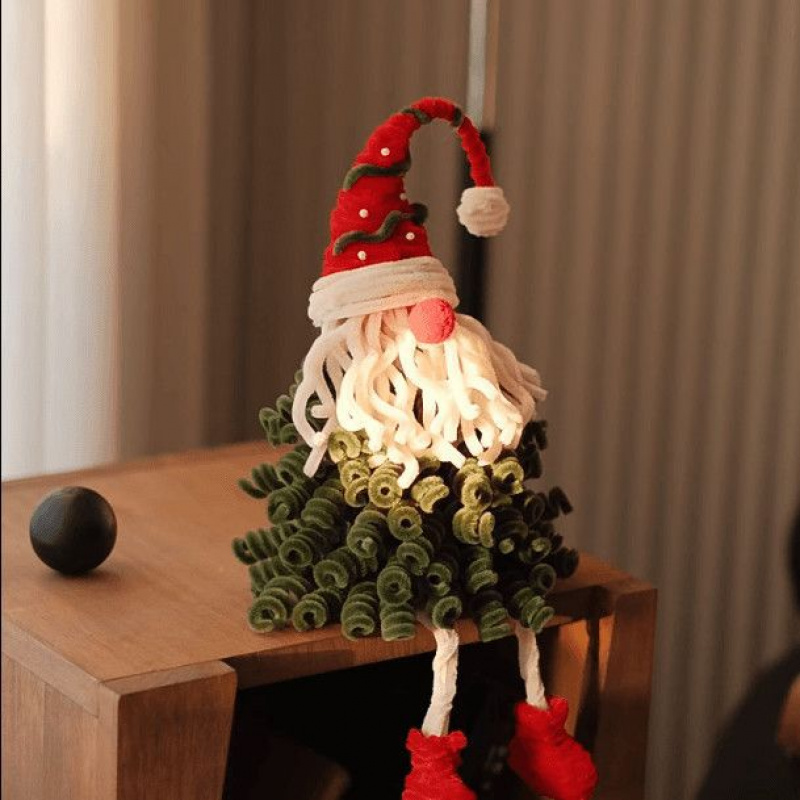 扭扭棒圣诞树老人diy材料包自制