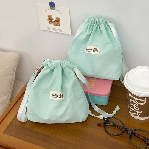 简约可爱小狗抽绳收纳包外出便携