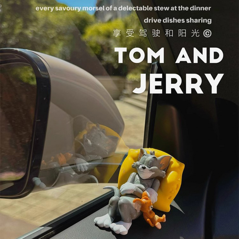 猫和老鼠汤姆杰瑞车载摆件汽车内