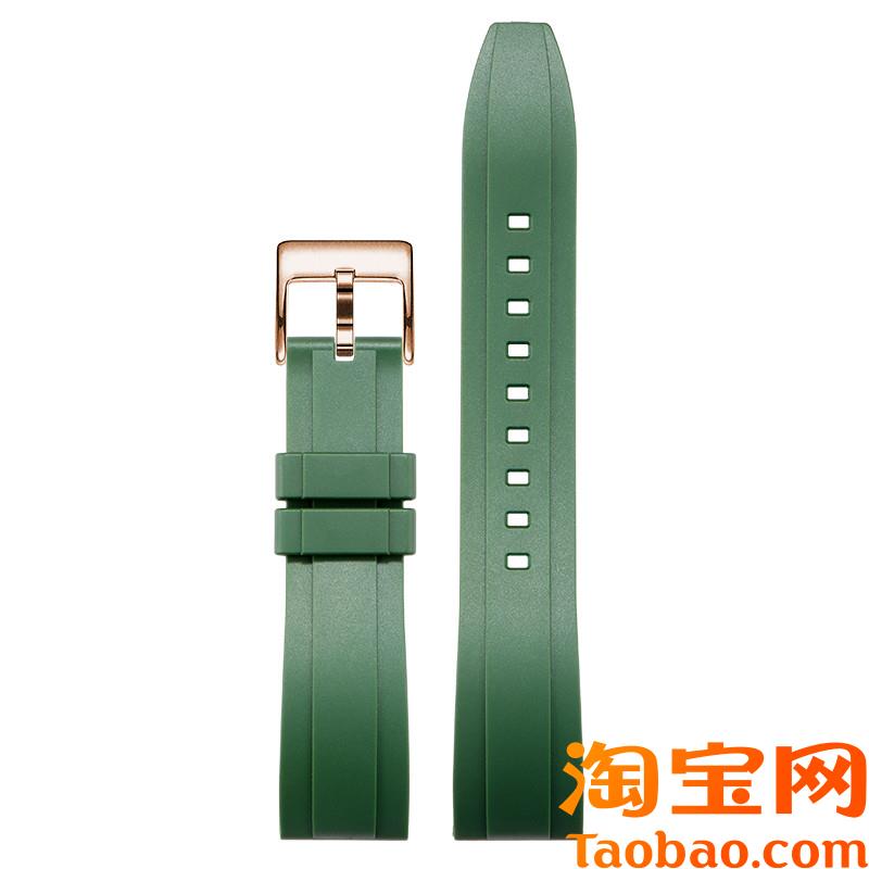 原装适配男劳力士水鬼欧米茄海马300浪琴天梭美度橡胶硅胶手表带