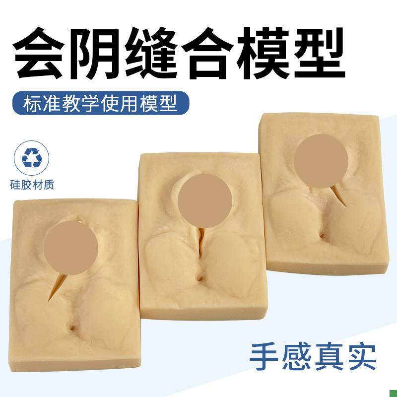 女性生殖计生r会阴模型外阴侧切缝合手术模型会阴切开缝合练习