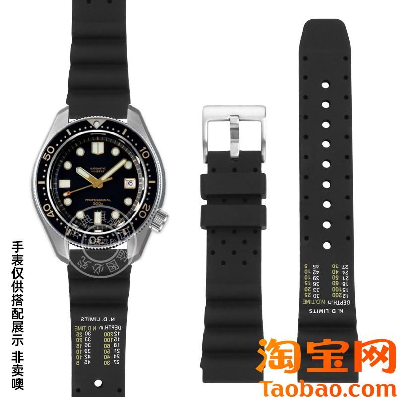 原装适配劳力士潜水员水鬼Diver精工小罐头橡胶硅胶手表带2022mm