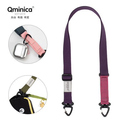 Qminica机能风肩带挂绳包包肩带