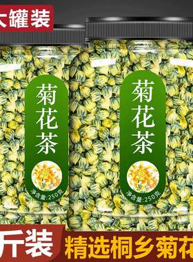 菊花茶正品明目桐乡胎菊500g野生去火杭白菊新花特级清热解毒清火