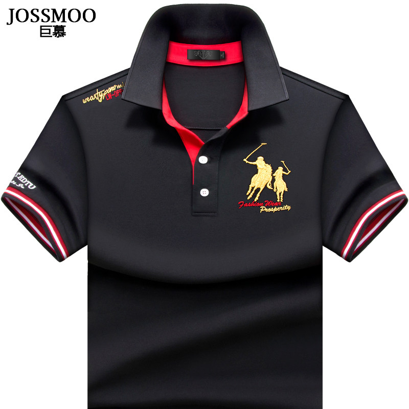 夏季纯棉男士短袖T恤保罗POLO衫纯色翻领潮款T恤男装半袖大码衣服