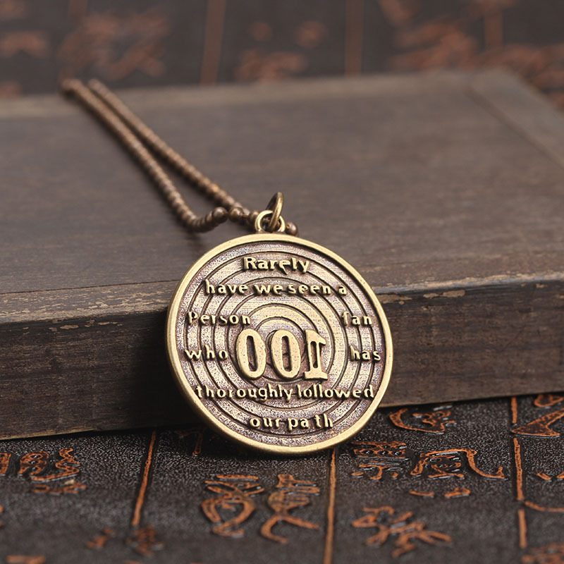 陆远戒酒100天纪念章牌铜牌汽车装挂饰好先生孙红雷同款项链徽章