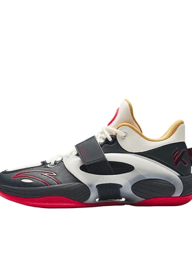 安踏水花5代 氮科技篮球鞋 新款汤普森kt低帮实战耐磨防滑战靴男