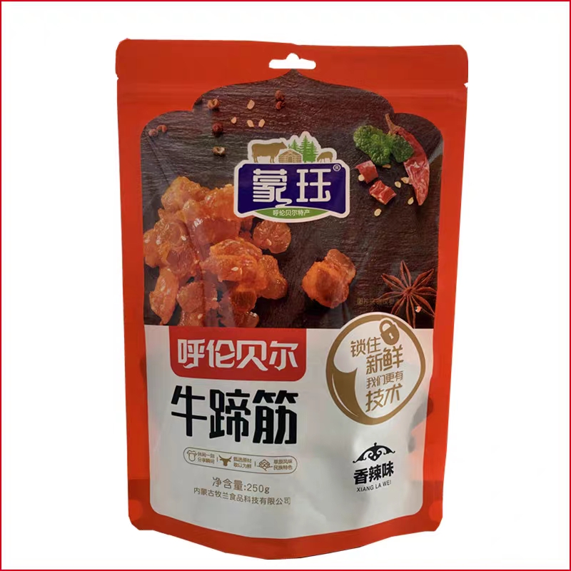 蒙珏呼伦贝尔特产牛蹄筋 香辣卤香独立真空包装