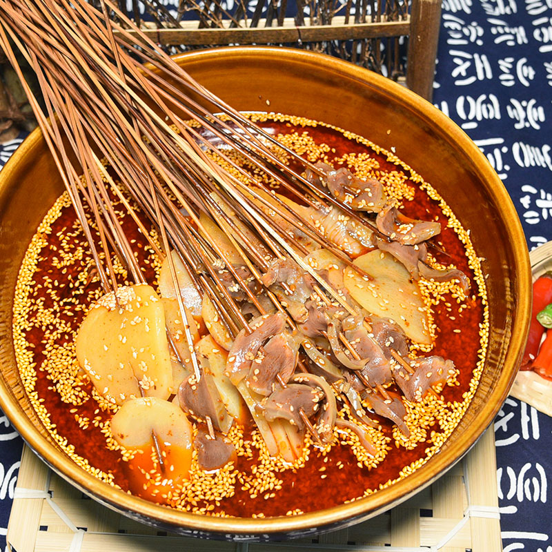 蜀艺香乐山钵钵鸡调料 冷串串底料四川棒棒鸡红油6斤桶装食材底料