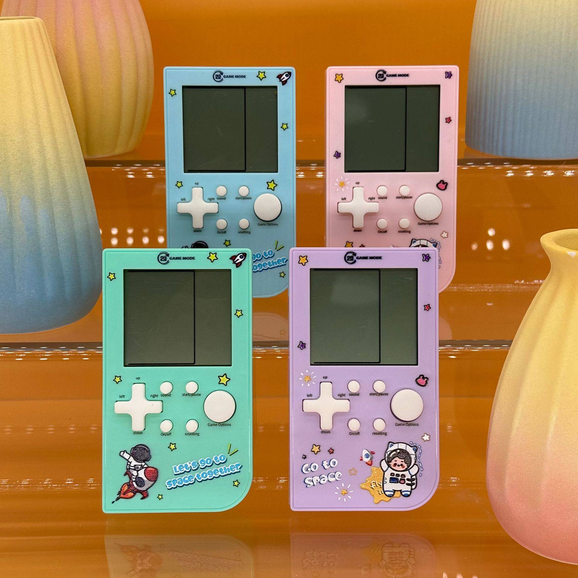 俄罗斯方块游戏机掌机正版童年老式复古怀旧游游机儿童开发益智力